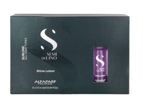 Alfaparf Semi di Lino Sublime Shine lotion fénytelen hajra, 12x13 ml