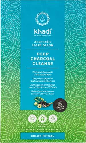 Khadi Deep Charcoal Cleanse ayurvédikus hajmaszk, 50 g