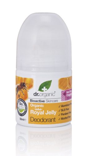 Dr Organic alumíniummentes dezodor bioaktív Méhpempővel, 50 ml