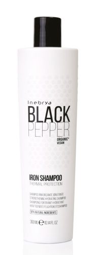 Inebrya Black Pepper Iron hajegyenesítő, hővédő sampon, 300 ml