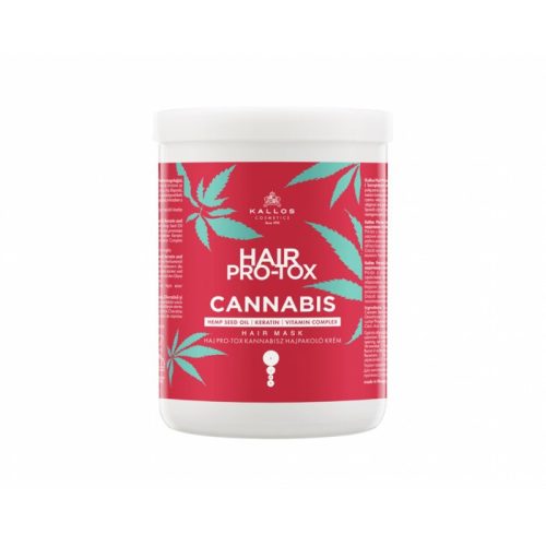 Kallos haj pro-tox kannabisz hajpakolás kendermagolajjal, keratinnal és vitamin komplex-szel, 1 l