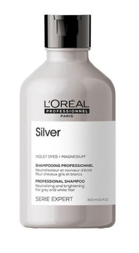 Loreal Seriel Expert Magnesium Silver sampon az ősz és szőke haj hamvasítására, 300 ml