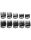 Wahl fémbetétes fésűszett,10 db