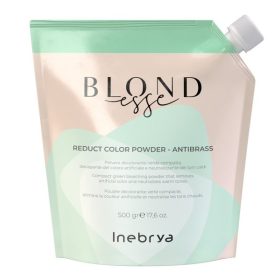   Inebrya Blondesse Reduct Color Antibrass zöld szőkítőpor rezesedés ellen, 500 g