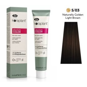   Lisap Keraplant Absolute Color ammónia-, PPD- és rezorcinmentes hajfesték 60ml, 5/03
