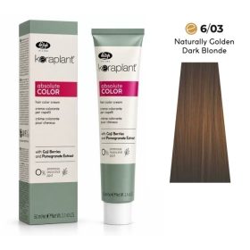   Lisap Keraplant Absolute Color ammónia-, PPD- és rezorcinmentes hajfesték 60ml, 6/03
