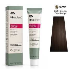   Lisap Keraplant Absolute Color ammónia-, PPD- és rezorcinmentes hajfesték 60ml, 5/72
