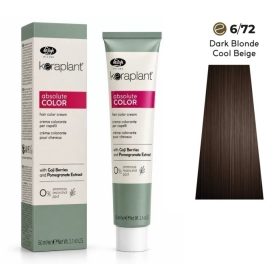   Lisap Keraplant Absolute Color ammónia-, PPD- és rezorcinmentes hajfesték 60ml, 6/72