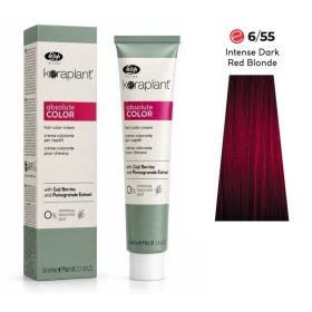   Lisap Keraplant Absolute Color ammónia-, PPD- és rezorcinmentes hajfesték 60ml, 6/55