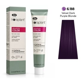   Lisap Keraplant Absolute Color ammónia-, PPD- és rezorcinmentes hajfesték 60ml, 6/88