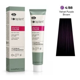   Lisap Keraplant Absolute Color ammónia-, PPD- és rezorcinmentes hajfesték 60ml, 4/88