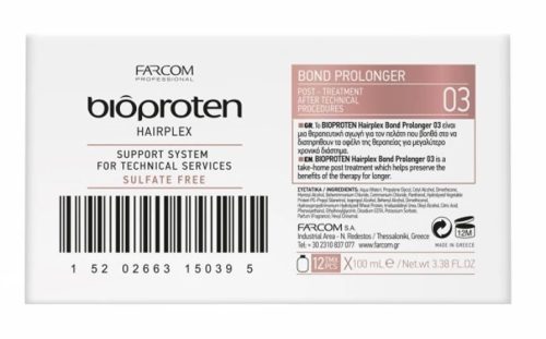 Bioproten Hairplex 03 Bond Prolonger Display Box utókezelés, 12x100 ml