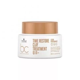   Schwarzkopf Bonacure Clean Preformance Time Restore Q10 Clay hajpakolás, 200 ml