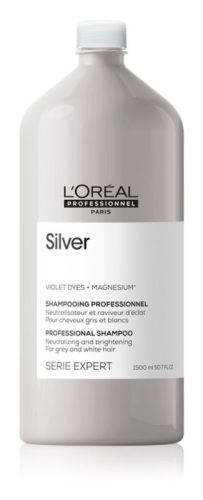 Loreal Seriel Expert Magnesium Silver sampon az Ősz hajra és szőke haj hamvasítására, 1,5 l