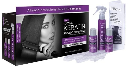 Kativa Keratin Xpress brazil tartós hajegyenesítő szett