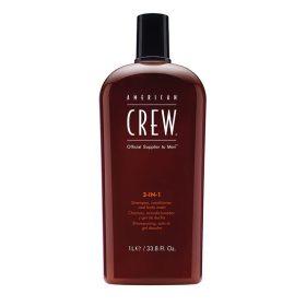 American Crew 3-In-1 sampon-balzsam-tusfürdő, 1 l