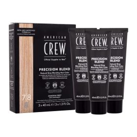   American Crew Precision Blend férfi hajszínező Light (7-8), világos, 3x40 ml