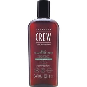   American Crew 3in1 Relaxing sampon, kondicionáló, tusfürdő, 250 ml