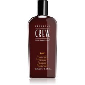   American Crew 3in1 Classic sampon, kondicionáló, tusfürdő, 450 ml