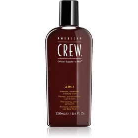   American Crew 3in1 Classic sampon, kondicionáló, tusfürdő, 250 ml