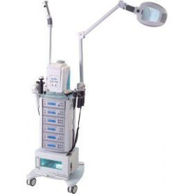   Alveola Modular kezelőgép állvány gőzölővel és nagyítós lámpával