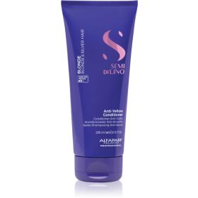   Alfaparf Semi di Lino Blonde Anti-Yellow Low hamvasító balzsam szőke hajra, 200 ml