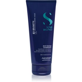   Alfaparf Semi di Lino Brunette Anti-Orange hamvasító balzsam barna hajra, 200 ml