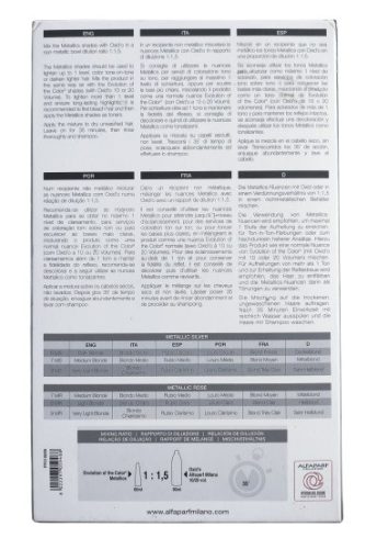 Alfaparf Metallics színskála