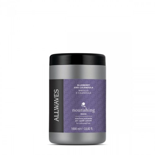 Allwaves Nourishing áfonya és körömvirág tápláló hajpakolás, 1 l