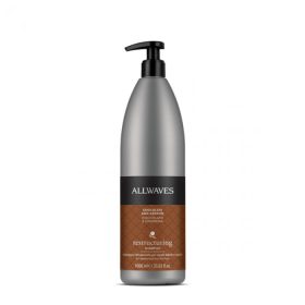   Allwaves Restructuring csokoládé keratin regeneráló sampon roncsolt hajra, 1 l
