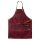 Dapper Dan Barber Apron Oxblood borbély munkakötény