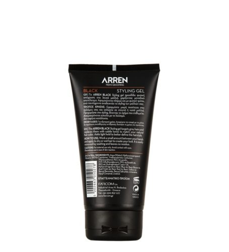 Arren Black fekete hajformázó zselé, 150 ml