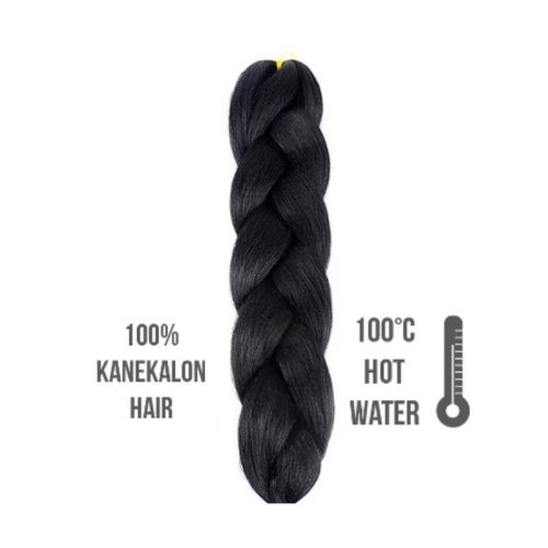 Afro szintetikus 100% kanekalon haj, 100 cm, 85g, 1