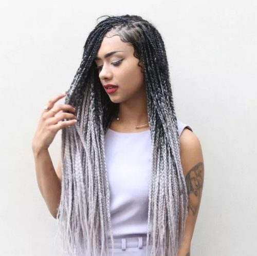 Afro szintetikus 100% kanekalon haj, 60 cm, 100 g, ombre 58