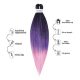 Afro szintetikus 100% kanekalon haj, 60 cm, 80 g, ombre 2
