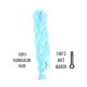 Afro szintetikus 100% kanekalon haj, 60 cm, 85 g, light blue