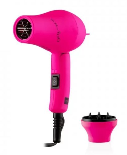 Gettin Fluo mini utazó hajszárító diffúzorral pink 1200W