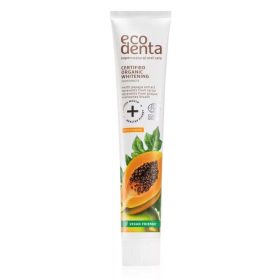   Ecodenta minősített fehérítő bio fogkrém papajával, 75 ml