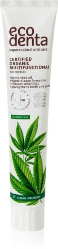 Ecodenta minősített multifunkcionális fogkrém kendermagolajjal és matcha-val, 75 ml