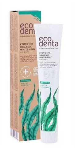 Ecodenta minősített fehérítő fogkrém spirulinával, 75 ml
