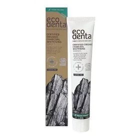   Ecodenta minősített fehérítő bio fogkrém szénnel, 75 ml