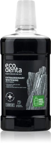 Ecodenta fehérítő szájvíz szénnel és menta illóolajjal, 500 ml