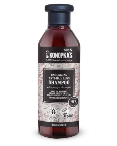 Dr Konopka's Men energetizáló hajhullás elleni sampon, 280  ml