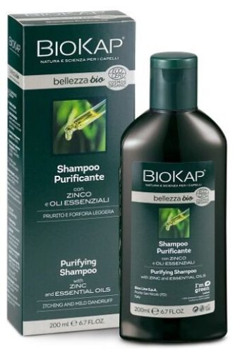 Biokap Bellezza bio sampon enyhén Korpás fejbőrre fejbőrre, 200 ml