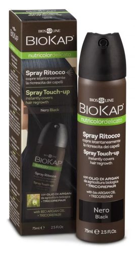 Biokap NutriColor hajtőszínező spray fekete, 75 ml