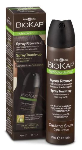 Biokap NutriColor hajtőszínező spray sötétbarna, 75 ml