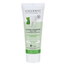   Logona Logodent Extra Fresh Daily Care fogkrém bio borsmentával, 75  ml