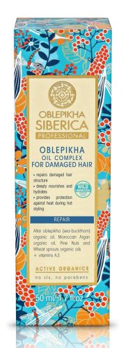 Natura Siberica Oblepikha Siberica Helyreállító homoktövis hajvégápoló olaj , 50 ml