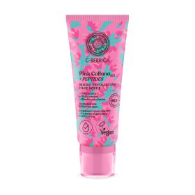   Natura Siberica C-Berrica Pink Calluna Mikrohámlasztó arcradír B12 vitaminnal és peptidekkel, 100 ml