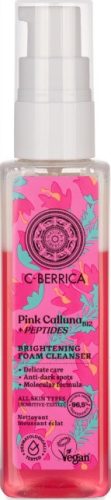 Natura Siberica C-Berrica Pink Calluna ragyogásfokozó arctisztító hab, 150 ml